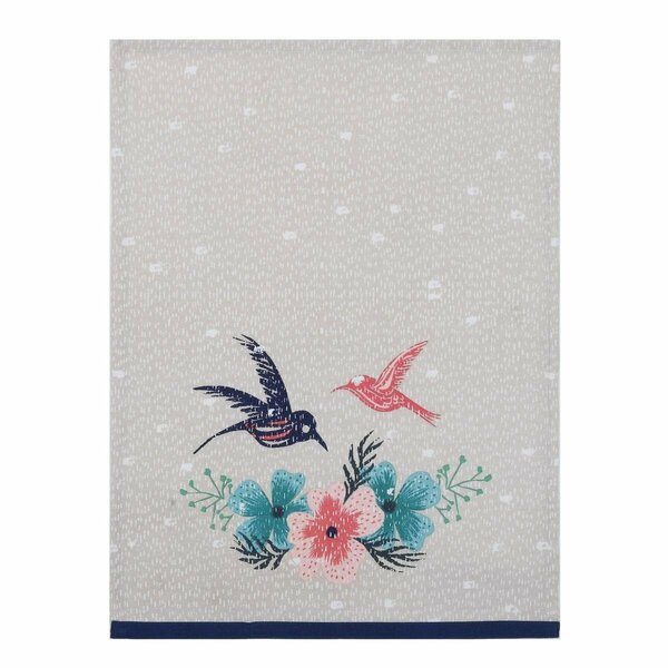 Tarifa 18 x 25 in. Two Hummingbirds Kitchen Towel, 4PK TA3128307